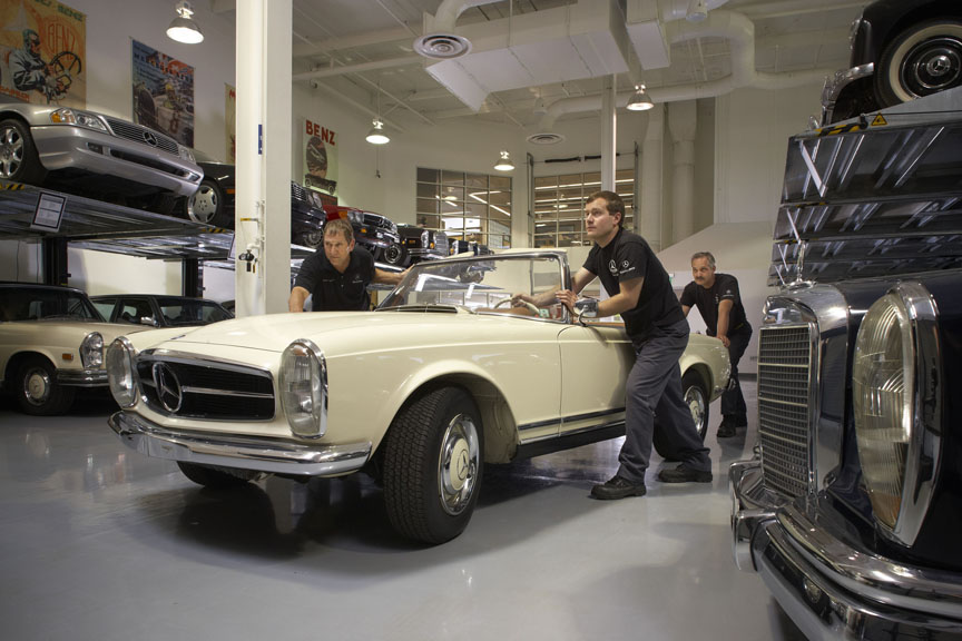Antique mercedes repair facility #5