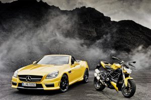SLK 55 AMG and the Ducati Streetfighter