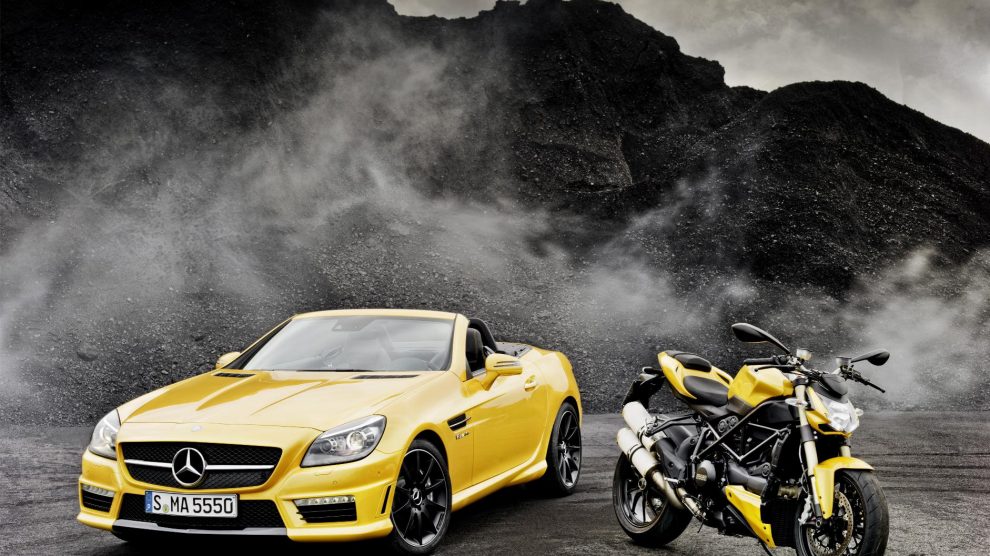 SLK 55 AMG and the Ducati Streetfighter